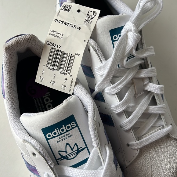 Adidas Superstar Women’s Shoes 6.5 White - Picture 11 of 15